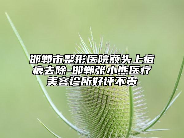 邯郸市整形医院额头上痘痕去除-邯郸张小熊医疗美容诊所好评不贵