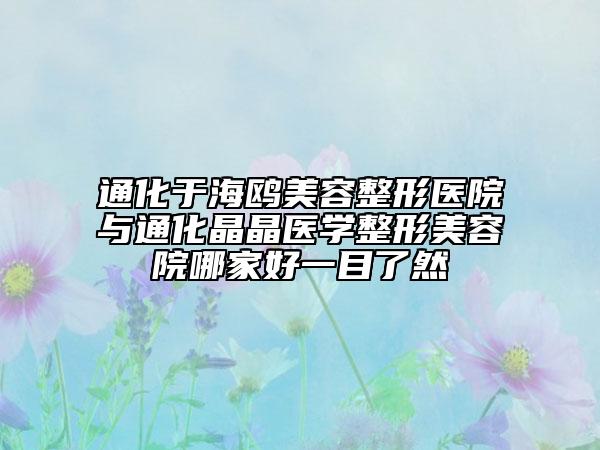 通化于海鸥美容整形医院与通化晶晶医学整形美容院哪家好一目了然