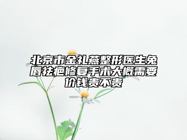 北京市金礼燕整形医生兔唇祛疤修复手术大概需要价钱贵不贵