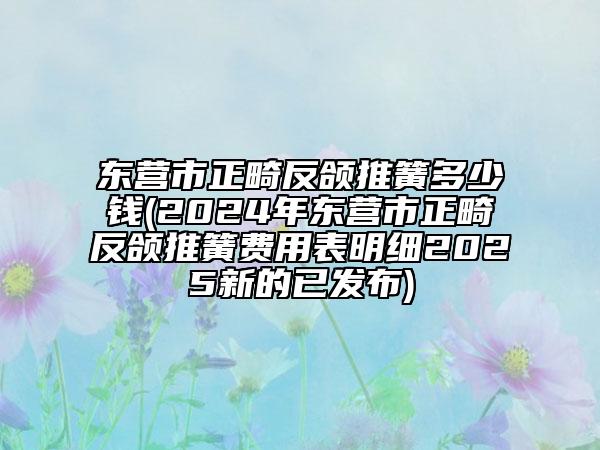 东营市正畸反颌推簧多少钱(2024年东营市正畸反颌推簧费用表明细2025新的已发布)
