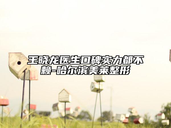 王晓龙医生口碑实力都不赖-哈尔滨美莱整形