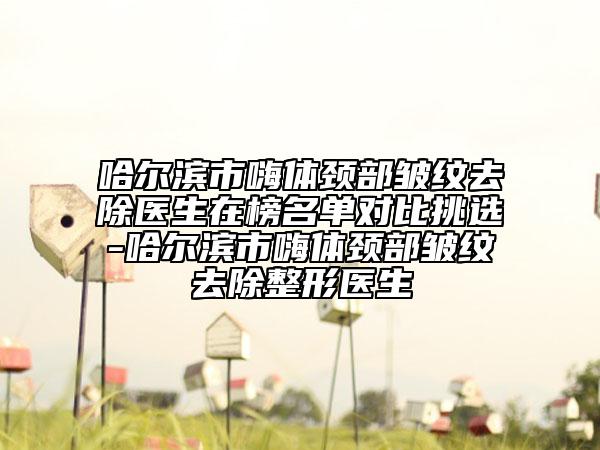 哈尔滨市嗨体颈部皱纹去除医生在榜名单对比挑选-哈尔滨市嗨体颈部皱纹去除整形医生