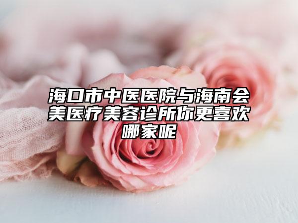 海口市中医医院与海南会美医疗美容诊所你更喜欢哪家呢