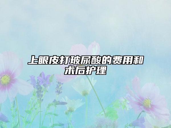 上眼皮打玻尿酸的费用和术后护理