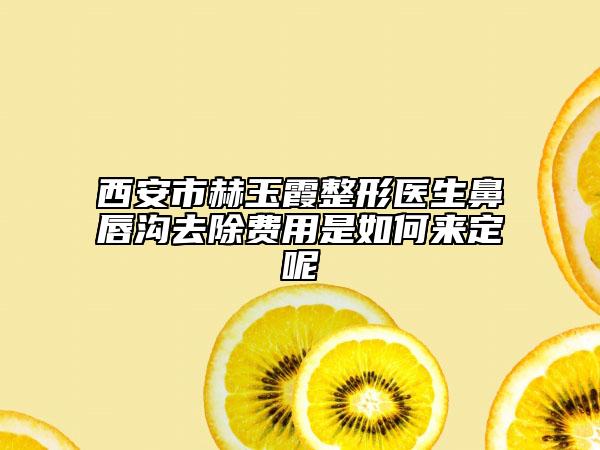 西安市赫玉霞整形医生鼻唇沟去除费用是如何来定呢