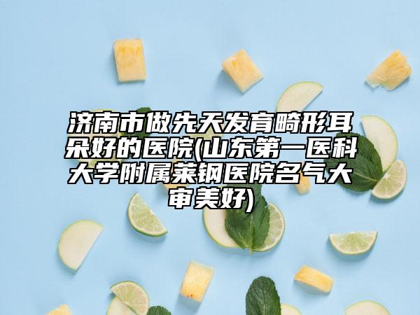 济南市做先天发育畸形耳朵好的医院(山东第一医科大学附属莱钢医院名气大审美好)