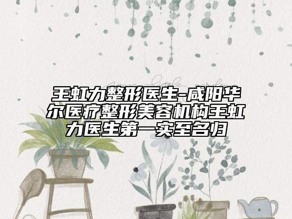 王虹力整形医生-咸阳华尔医疗整形美容机构王虹力医生第一实至名归