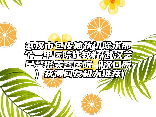武汉市包皮袖状切除术那个三甲医院比较好(武汉艺星整形美容医院（汉口院）获得网友极力推荐)