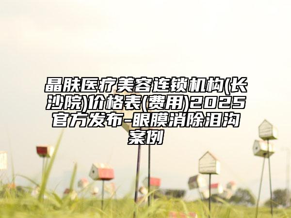 晶肤医疗美容连锁机构(长沙院)价格表(费用)2025官方发布-眼膜消除泪沟案例
