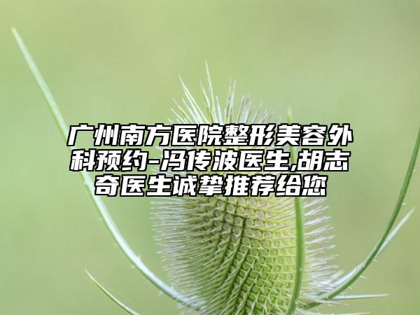 广州南方医院整形美容外科预约-冯传波医生,胡志奇医生诚挚推荐给您