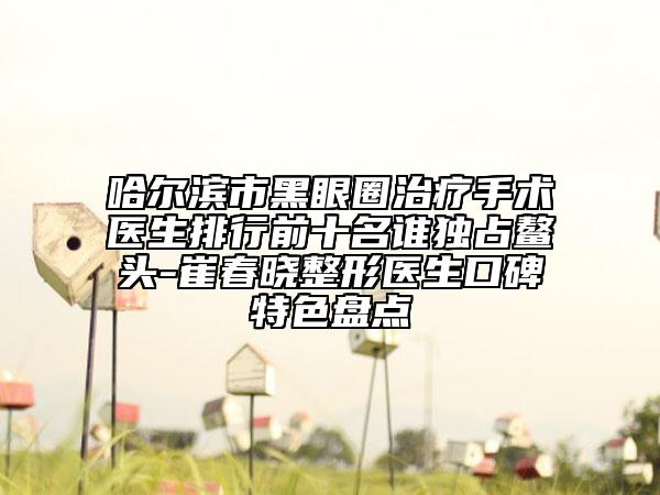 哈尔滨市黑眼圈治疗手术医生排行前十名谁独占鳌头-崔春晓整形医生口碑特色盘点