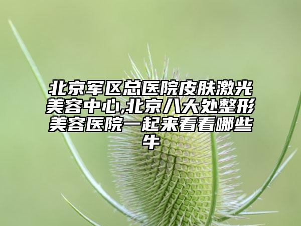 北京军区总医院皮肤激光美容中心,北京八大处整形美容医院一起来看看哪些牛