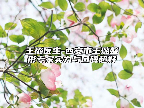 王璐医生-西安市王璐整形专家实力与口碑超好