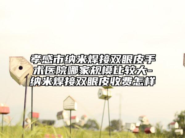 孝感市纳米焊接双眼皮手术医院哪家规模比较大-纳米焊接双眼皮收费怎样
