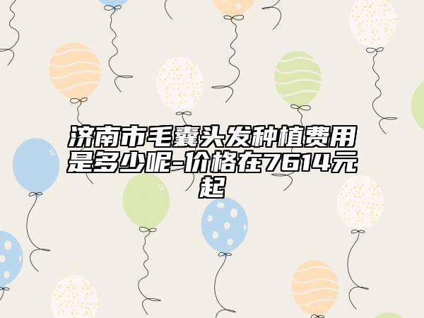 济南市毛囊头发种植费用是多少呢-价格在7614元起